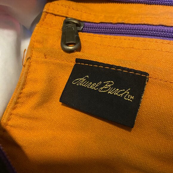 Laurel Burch Large Floral Tote Colorful Vegan Work Bag Overnight Gym Shopper - Picture 6 of 8